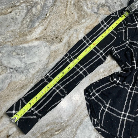 Rails Hunter Plaid Rainbow Speckled Black White Flannel Button Up Shirt Size S - Picture 12 of 14